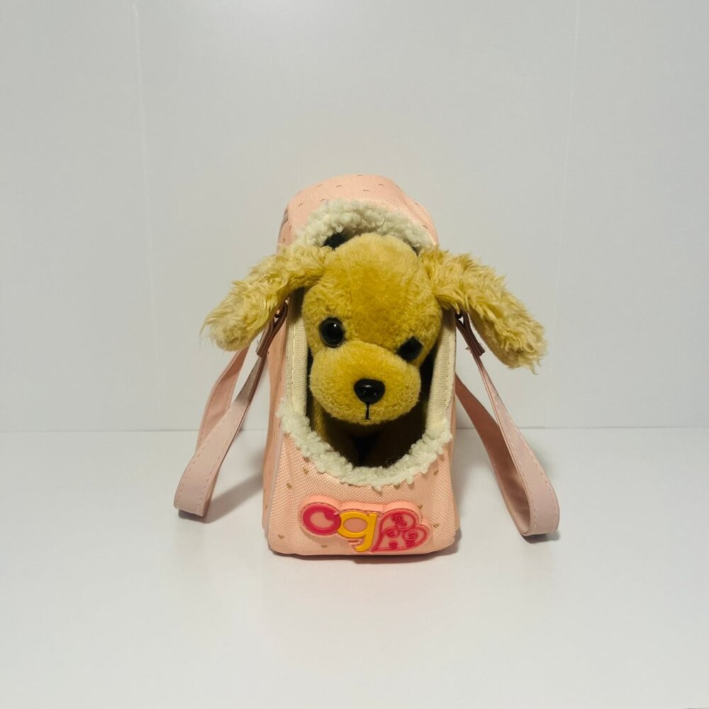 Our Generation Hop In Dog Carrier & Pet Plush Puppy For 18" Dolls